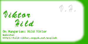 viktor hild business card